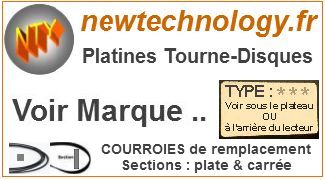 Courroie pour platine tourne disque, plate, ronde - Elcom