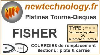 Thakker MT-6410 Courroie Compatible avec Fisher MT-6410 Courroie Tourne-Disque Belt