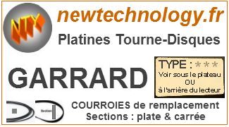 Courroie pour Platine Vinyle Garrard GT-25P EUROPEEN Naturel Caoutchouc Top Produit Tourne Disque Pièce De Rechange GT25P