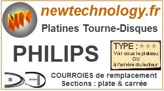 Comment changer courroie sur platine vinyle Philips 974 mark 2